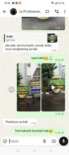 Testimonial Papan Bunga Pernikahan nanjung wangi