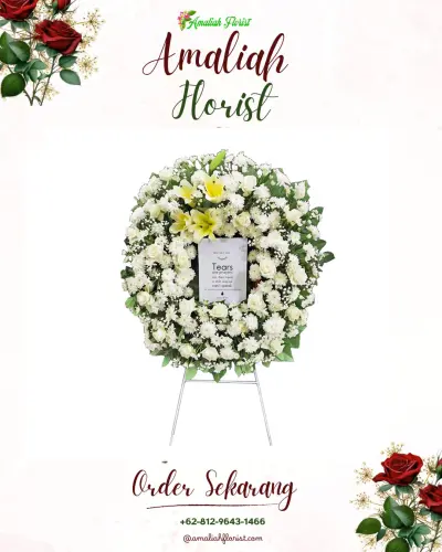 Krans Bunga Duka Cita nanjung wangi